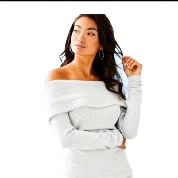 Lilly Pulitzer Belinda off shoulder pull over Med. - Picture 2 of 4